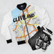 Cleveland Kimante White AOP Bomber Jacket