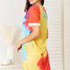 Double Take Tie-Dye V-Neck Twisted Dress