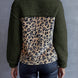 Leopard Quarter-Snap Teddy Sweatshirt