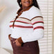 Basic Bae Striped Collared Neck Rib-Knit Top