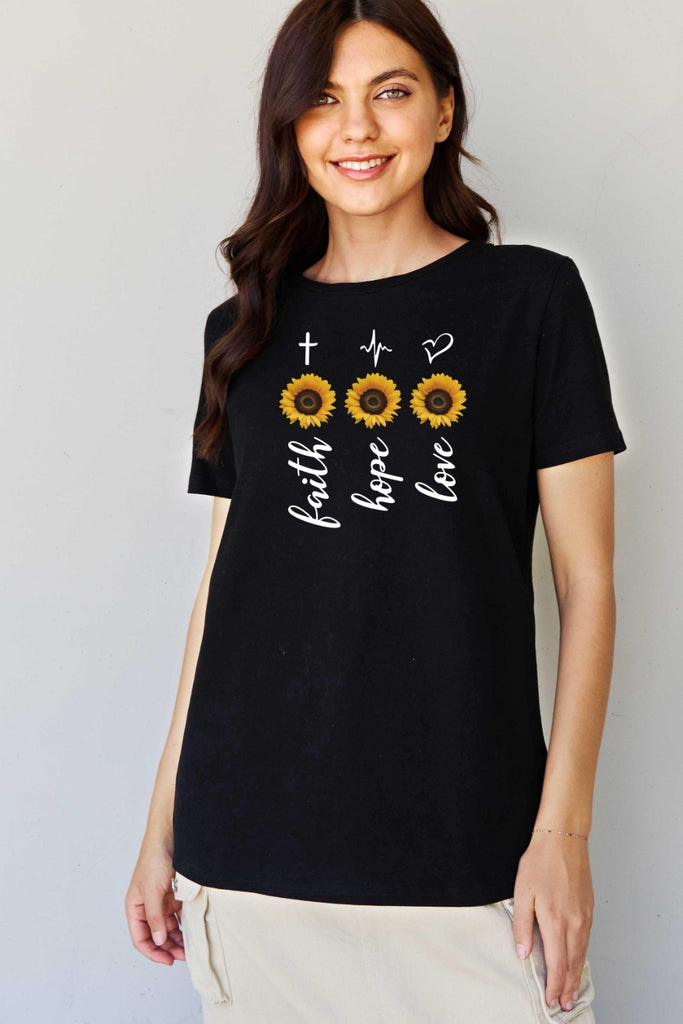 Simply Love Full Size Sunflower Graphic T-Shirt