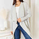 Double Take Open Front Duster Cardigan with Pockets