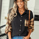 Plaid Dropped Shoulder Shirt with Breast Pocket