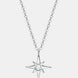 Moissanite North Star Pendant 925 Sterling Silver Necklace