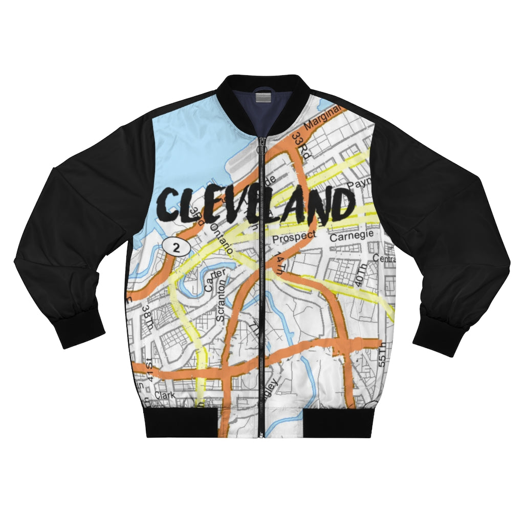 Cleveland Kimante Black AOP Bomber Jacket