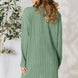 Basic Bae Full Size Ribbed Open Front Cardigan with Pockets