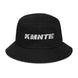 Kimante Script Black Denim bucket Hat
