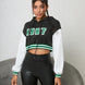 1987 Graphic Cropped Hoodie