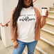 Simply Love Full Size MAYBE SHE'S A WILDFLOWER Short Sleeve T-Shirt