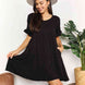 Double Take V-Neck Flounce Sleeve Tiered Dress