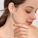1.2 Carat Moissanite Layered Chain Earrings