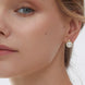 Moissanite Pearl 925 Sterling Silver Earrings
