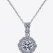 1 Carat Moissanite 925 Sterling Silver Necklace