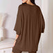 Basic Bae Full Size Soft Rayon Three-Quarter Sleeve Top and Shorts Set
