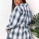 Double Take Plaid Dropped Shoulder Shirt
