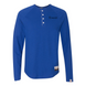 Original Kimante Black Logo Slub Henley Long Sleeve Shirt - Kimante Discounted Fashionionable clothing 