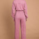 Culture Code Full Size Button Up Drawstring Waist Straight Jumpsuit