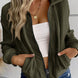 Zip-Up Sherpa Collared Neck Jacket with Pockets