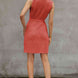 Round Neck Slit Sleeveless Sweater Dress