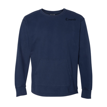 French Terry Kimante Black Logo Crewneck - Kimante Discounted Fashionionable clothing 
