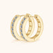Moissanite 925 Sterling Silver Huggie Earrings