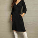 Culture Code Full Size Surplice Flare Ruching Dress