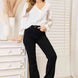 Double Take V-Neck Dropped Shoulder Blouse