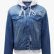 Distressed Hooded Denim Jacket