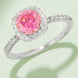 Adored 1 Carat Moissanite 925 Sterling Silver Halo Ring