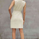 Round Neck Slit Sleeveless Sweater Dress