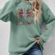MERRY CHRISTMAS Round Neck Long Sleeve Sweatshirt