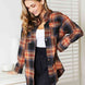 Double Take Plaid Dropped Shoulder Shirt