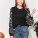 And The Why  Full Size Foil Printed Sleeve Top