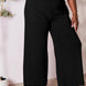 Double Take Full Size Smocked Wide Waistband Wide Leg Pants