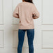 Sequin Animal Print Round Neck Sweatshirt