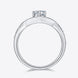 1 Carat Moissanite Teardrop 925 Sterling Silver Ring