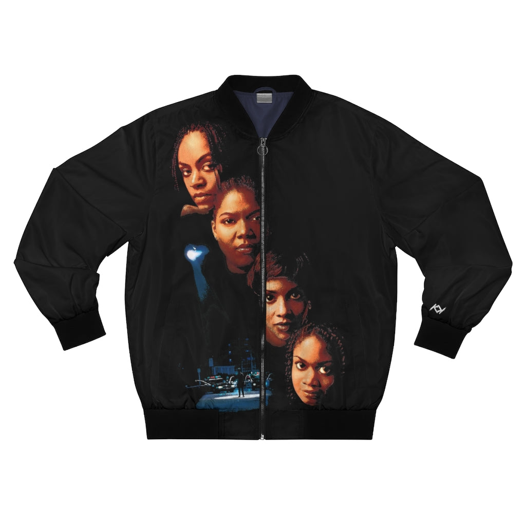 Set it off Painted Caricature Kimante Bomber Jacket