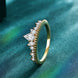 Crown Shape Moissanite Ring