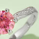 1 Carat Moissanite Contrast 925 Sterling Silver Ring