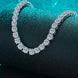 Moissanite Rhodium-Plated Necklace