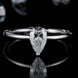 1 Carat Moissanite 925 Sterling Silver Solitaire Ring
