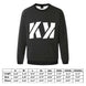 Kimante Logo Print Fuzzy Sweatshirt