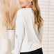 Double Take V-Neck Dropped Shoulder Blouse