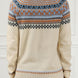 Geometric Round Neck Long Sleeve Sweater