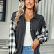 Plaid Dropped Shoulder Shirt with Breast Pocket