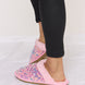 Forever Link Sequin Plush Round Toe Slippers