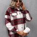 Plaid Long Sleeve Shirt Jacket