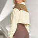 Contrast Drawstring Zip Up Jacket