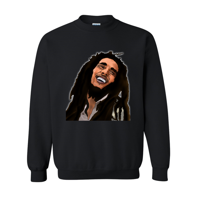 Kimante Bob Marley Large Face Crewneck - Kimante Discounted Fashionionable clothing 