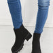 MMShoes Work For It Matte Lug Sole Chelsea Boots in Black
